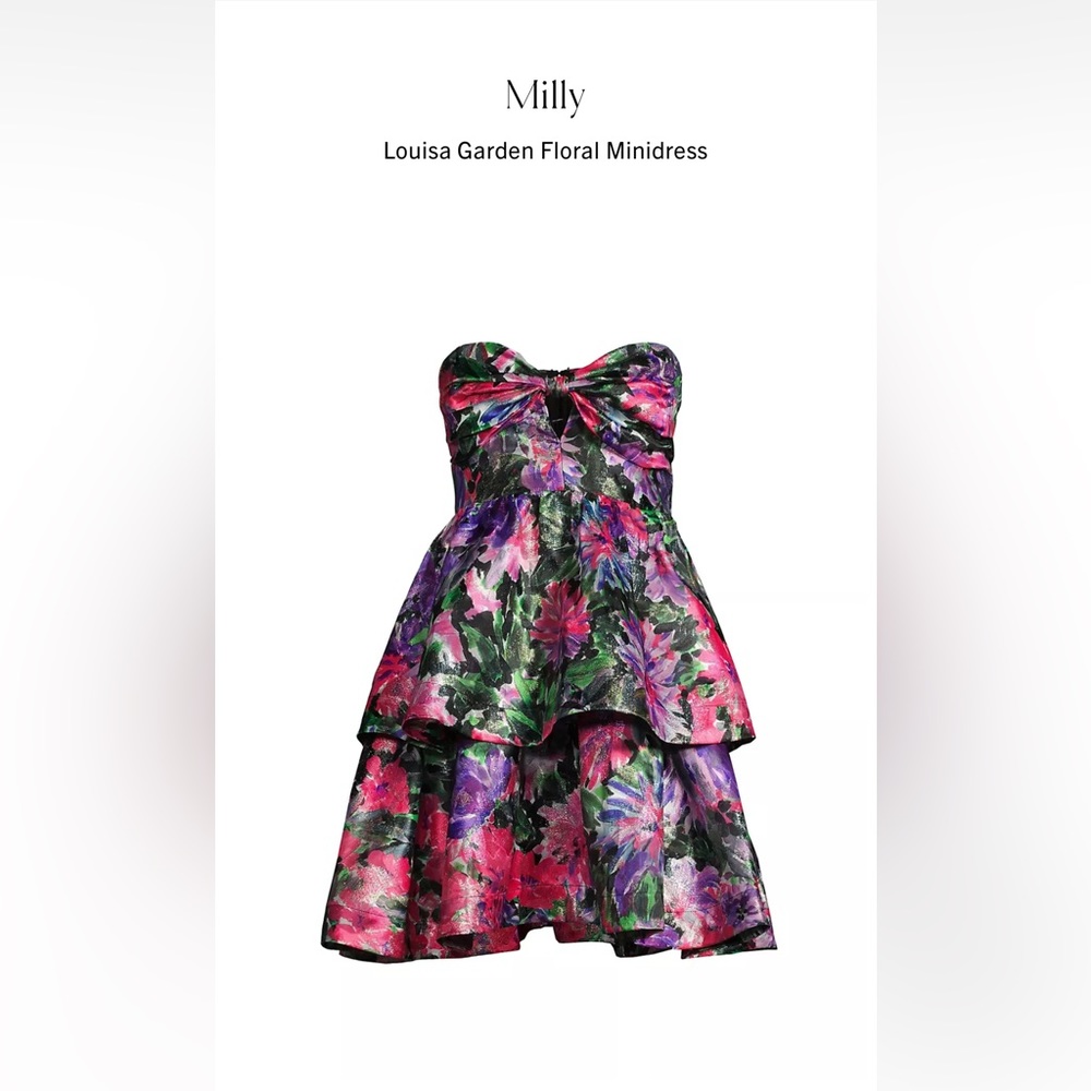 Milly Louisa Garden Floral Cocktail dress